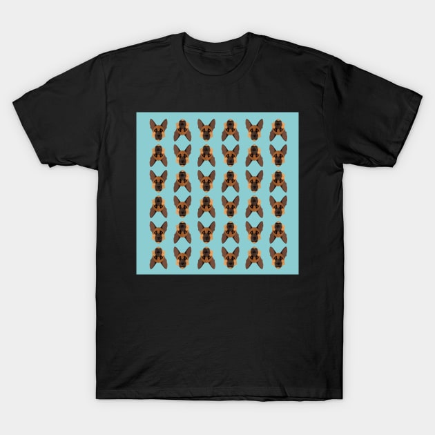 German Shepherd, Dogs, Design, Vector, Artwork, Pattern T-Shirt by xcsdesign